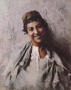 Georges Gaste Jeune fille souriant (mk32) Germany oil painting artist